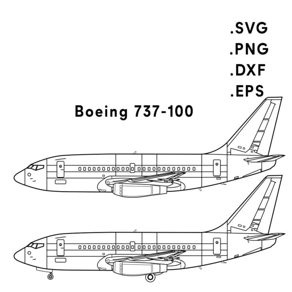 boeing 737 100 airplane svg