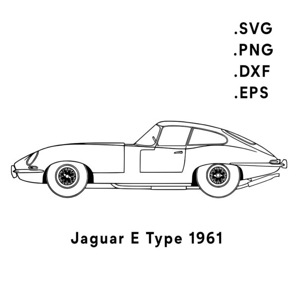jaguar e type 1961 svg