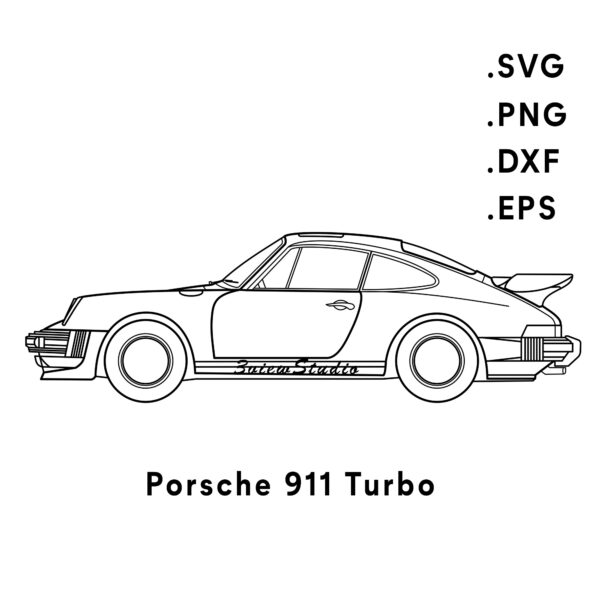 porsche 911 turbo svg