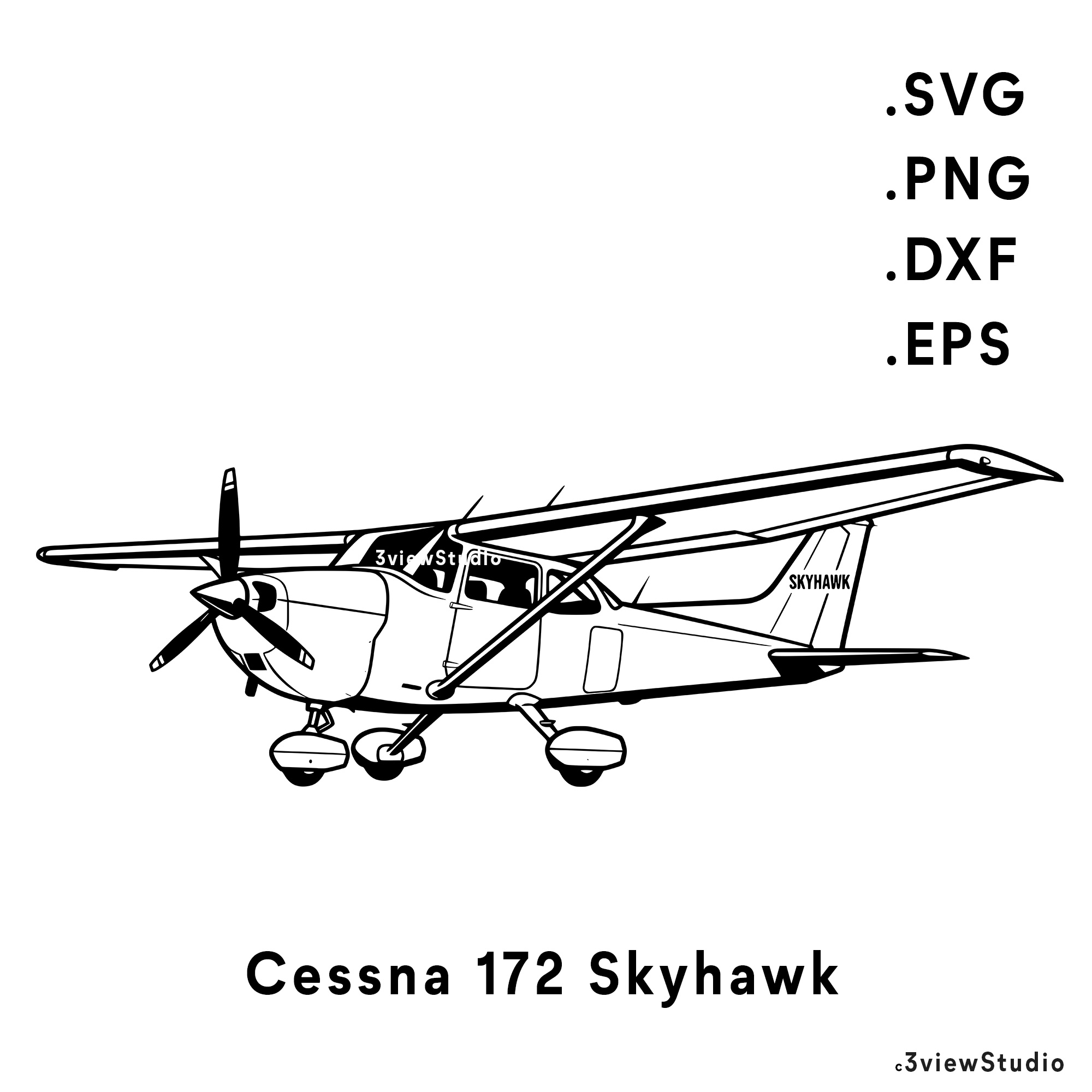 vintage cessna 172 skyhawk airplane svg vintage cessna 172 skyhawk airplane svg