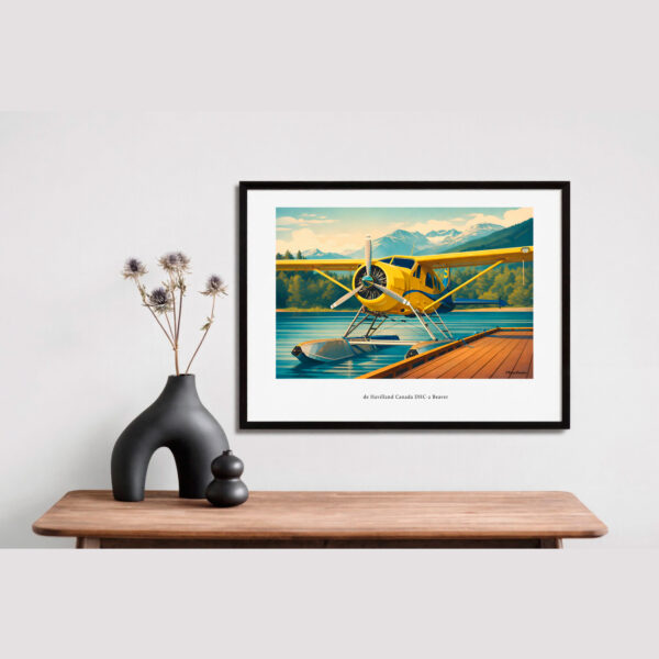 dhc 2 beaver airplane poster