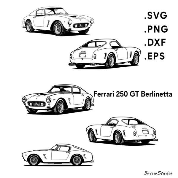 ferrari 250 gt berlinetta svg bundle