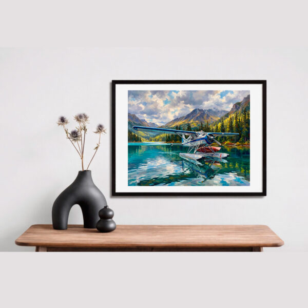 dhc 2 beaver airplane digital oil painting